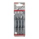 BOSCH Jigsaw blade T 144 DP Precision for Wood 3-pack 2608633A31 - Saw blade for jigsaw - 2