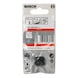 BOSCH 4-piece dowel centering pin set 6 mm 2607000544 - Dowel setter set (wood connection) - 2