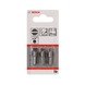 BOSCH Screwdriver bit Extra-Hard S 1.2x8.0 25 mm 3-pack 2607001468 - Bit for slotted screws - 2