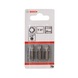 BOSCH Schrauberbit Extra-Hart T27 25 mm 3er-Pack 2607001619 - Bit für Innensechsrundschrauben - 2