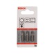 BOSCH Screwdriver bit Extra-Hard HEX 4 25 mm 3-pack 2607001724 - Bit for hexagon socket screws - 2