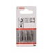 BOSCH Schrauberbit-Set Extra Hard 3-teilig PZ1 PZ2 PZ3 25 mm 2607001753 - Schraubendrehereinsatz (Sortiment) - 2