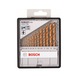 BOSCH 13-piece metal drill bit set Robust Line HSS-TiN 135 degrees 1.5-6.5 mm - Drill set (cutting tool with defined cutting edges) - 2