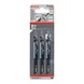 BOSCH Jigsaw blade T 111 C Basic for Wood 3-pack 2608630808 - Saw blade for jigsaw - 2
