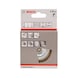 BOSCH disk brush 75 x 0.2 mm 10 mm crimped wire, brass-plated 2608622009 - Disk brush - 2