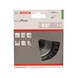 BOSCH Cup brush 100 mm knotted stainless steel wire 2608622105 - Cup brush - 2