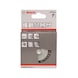 BOSCH Scheibenbürste 70&nbsp;x&nbsp;0,3&nbsp;mm 15mm gewellter rostfreier Stahldraht 2608622122 - Scheibenbürste - 2