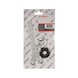 BOSCH 3-piece clamping parts set for small angle grinders 1607000158 - Abrasive tool made of abrasive on backing - 2