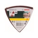 BOSCH Sanding sheet set for delta sander 93 mm 120 6 holes 25-pack 2607019490 - Abrasive tool made of abrasive on backing - 2