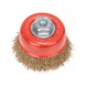 BOSCH Cup brush 75 mm crimped wire, brass-plated 2608622062 - Cup brush - 1