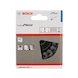 BOSCH Cup brush 75 mm wire thickness 0.5 mm M14 knotted steel wire 1608622029 - Cup brush - 2