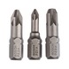BOSCH Schrauberbit-Set Extra Hard 3-teilig PZ1 PZ2 PZ3 25 mm 2607001753 - Schraubendrehereinsatz (Sortiment) - 1