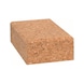 BOSCH Handschleifklotz LängexBreite 80x120 mm aus Kork klein 2607000637 - Handklotz - 1