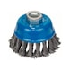 BOSCH Cup brush 75 mm wire thickness 0.5 mm M14 knotted steel wire 1608622029 - Cup brush - 1