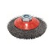 BOSCH Kegelbürste Clean for Metal 100 mm gewellter Stahldraht 2608622057 - Kegelbürste - 1