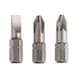 BOSCH Screwdriver bit set mixed 3-piece S 1.0x5.5 PH2 PZ2 25mm 2607001766 - Screwdriver bit (assortment) - 1