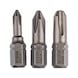 BOSCH Screwdriver bit set Extra Hard 3-piece PH1 PH2 PH3 25 mm 2607001752 - Screwdriver bit (assortment) - 1