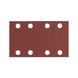 BOSCH Sanding sheet C430 80 x 133 mm 180 8 holes Velcro 10-pack 2608605282 - Abrasive tool made of abrasive on backing - 1