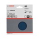 BOSCH Sanding sheet F550 125mm 80 unperforated Velcro 5-pack 2608608Y15 - Abrasive tool made of abrasive on backing - 2