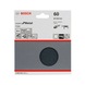 BOSCH Sanding sheet F550 125mm 60 unperforated Velcro 5-pack 2608608Y14 - Abrasive tool made of abrasive on backing - 2