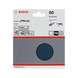 BOSCH Sanding sheet F550 115mm 80 unperforated Velcro 5-pack 2608608Y06 - Abrasive tool made of abrasive on backing - 2