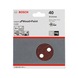 BOSCH Sanding sheet C430 115 mm 40 8 holes velcro 5-pack 2608605103 - Abrasive tool made of abrasive on backing - 2