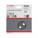 BOSCH Sanding sheet F355 125 mm 320 8 holes Velcro 5-pack 2608605120 - Abrasive tool made of abrasive on backing - 2