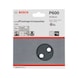 BOSCH Sanding sheet F355 125 mm 600 8 holes Velcro 5-pack 2608605122 - Abrasive tool made of abrasive on backing - 2