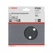 BOSCH Sanding sheet F355 150 mm 320 6 holes Velcro 5-pack 2608605129 - Abrasive tool made of abrasive on backing - 2