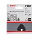 BOSCH Sanding sheet F355 93 mm 180 6 holes Velcro 5-pack 2608605195 - Abrasive tool made of abrasive on backing - 3