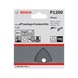BOSCH Sanding sheet F355 93 mm 1200 6 holes Velcro 5-pack 2608605200 - Abrasive tool made of abrasive on backing - 2