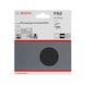 BOSCH Sanding sheet paper F355 115 mm 60 unperforated velcro 10-pack 2608605496 - Abrasive tool made of abrasive on backing - 2