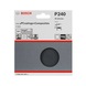 BOSCH Sanding sheet paper F355 115 mm 220 unperforated Velcro 10-pack 2608605499 - Abrasive tool made of abrasive on backing - 2