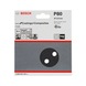BOSCH Sanding sheet F355 115 mm 80 8 holes Velcro 5-pack 2608605558 - Abrasive tool made of abrasive on backing - 2