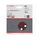 BOSCH Sanding sheet C430 125 mm 40 8 holes Velcro 5-pack 2608605640 - Abrasive tool made of abrasive on backing - 2