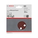 BOSCH Sanding sheet C430 125 mm 60 8 holes Velcro 5-pack 2608605641 - Abrasive tool made of abrasive on backing - 2