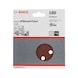 BOSCH Sanding sheet C430 125 mm 180 8 holes Velcro 5-pack 2608605644 - Abrasive tool made of abrasive on backing - 2