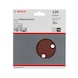 BOSCH Sanding sheet C430 150 mm 120 6 holes Velcro 5-pack 2608605720 - Abrasive tool made of abrasive on backing - 2