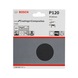 BOSCH Sanding sheet paper F355 125 mm 120 unperforated Velcro 10-pack 2608606757 - Abrasive tool made of abrasive on backing - 2