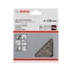 BOSCH Polishing felt for random orbital sander soft Velcro 128 mm 1-pack 2608613009 - Abrasives, grinding tools (other) - 2