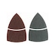 BOSCH Cleaning fleece set multi-sander 2-piece velcro 102x62 93mm 2608607419 - Abrasive tool made of abrasive on backing - 1