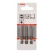 BOSCH Screwdriver bit Extra-Hard S 0.5x3.0 49 mm 3-pack 2607001473 - Bit for slotted screws - 2