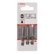 BOSCH Screwdriver bit Extra-Hard S 0.5x4.0 49 mm 3-pack 2607001475 - Bit for slotted screws - 2