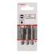 BOSCH Screwdriver bit Extra-Hard S 1.6x8.0 49 mm 3-pack 2607001487 - Bit for slotted screws - 2