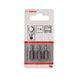 BOSCH Screwdriver bit Extra-Hard T8 25 mm 3-pack 2607001601 - Bit for hexagon socket screws - 2