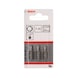 BOSCH Screwdriver bit extra-hard T15 25 mm 3-pack 2607001607 - Bit for hexagon socket screws - 2