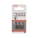 BOSCH Screwdriver bit Extra-Hard HEX 2.5 25 mm 3-pack 2607001720 - Bit for hexagon socket screws - 2