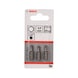BOSCH Screwdriver bit Extra-Hard HEX 3 25 mm 3-pack 2607001722 - Bit for hexagon socket screws - 2
