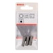 BOSCH Screwdriver bit extra-hard HEX 8 25 mm 3-pack 2607001730 - Bit for hexagon socket screws - 2