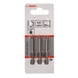 BOSCH Screwdriver bit extra-hard HEX 4 49 mm 3-pack 2607001733 - Bit for hexagon socket screws - 2